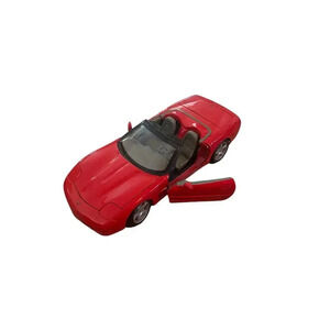 Burago Chevrolet Corvette Red 1997 Diecast Cars Hardtop